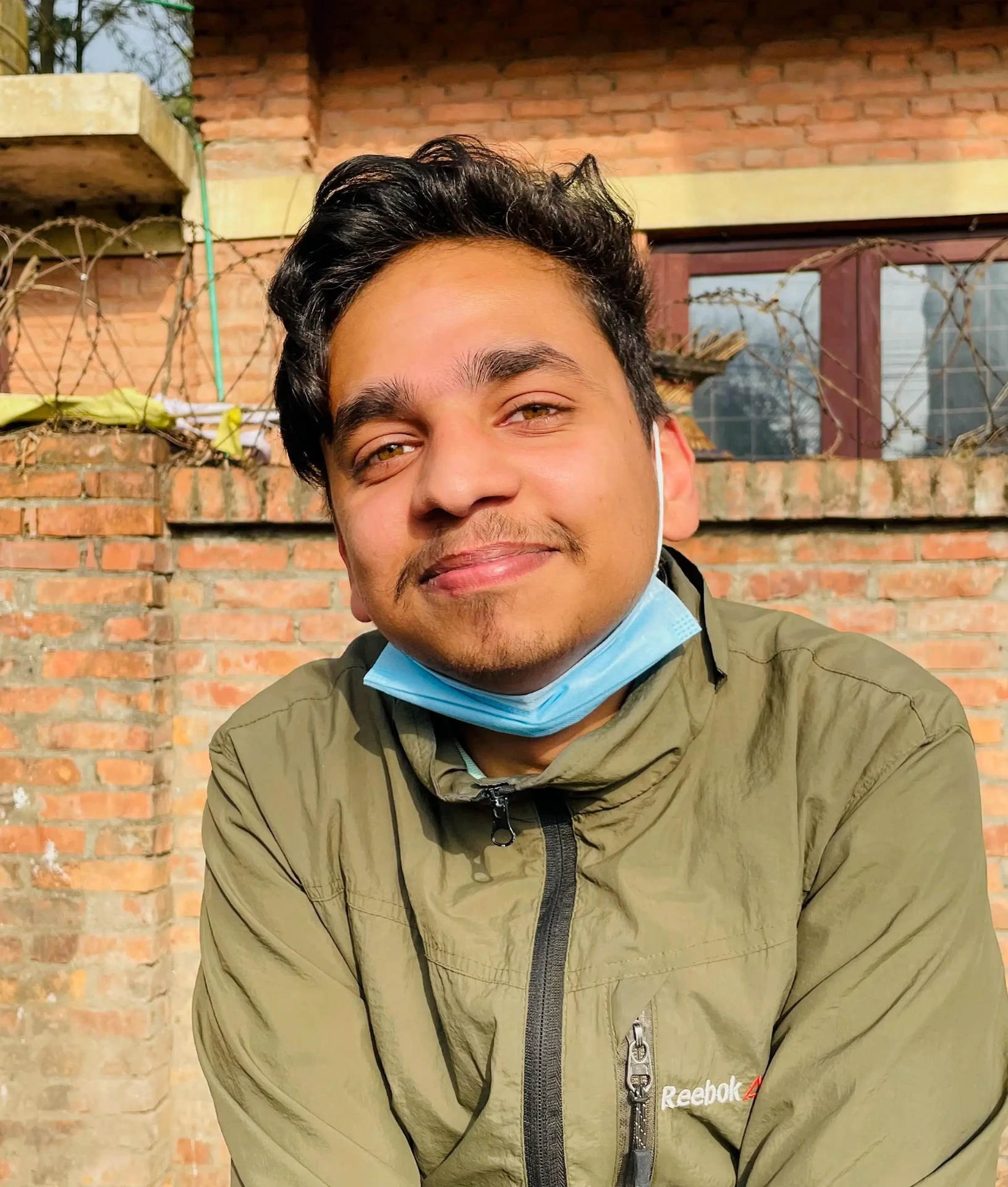 Jaidip at a panipuri stall in Sano Thimi
